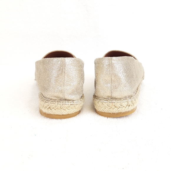 HALOGEN GOLD LEATHER ESPADRILLES - Picture 10 of 16